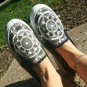 Womans custom Mandala shoes